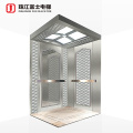 China Fuji Brand Oem Panoramic Cheap Residential Square Gearless Led Glass Mirror Good View Sightseeing Elevator Lift